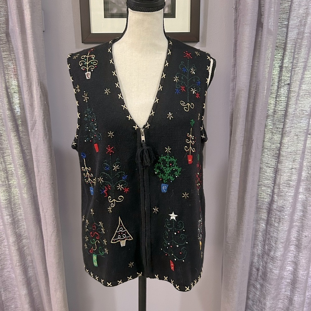 Vintage Erika Christmas Tree Vest
